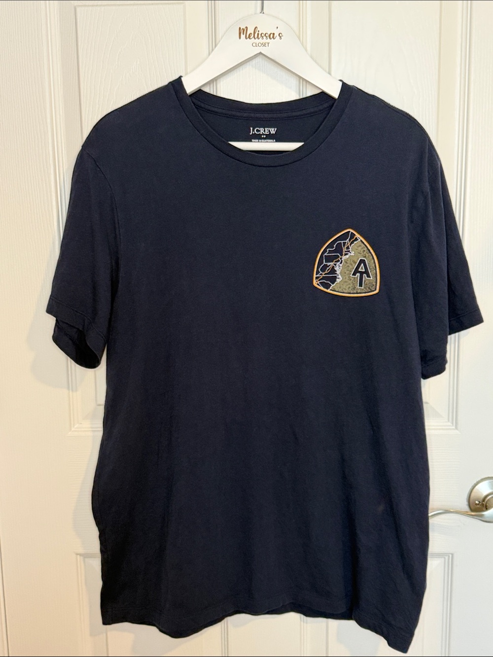 J. Crew Navy Hike The Appalachian Outdoor graphic trail shirt
